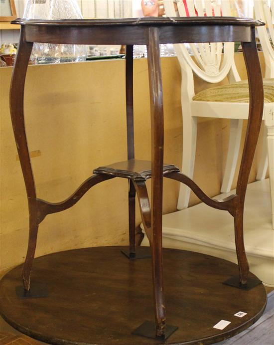 Edwardian 2 tier occasional table(-)